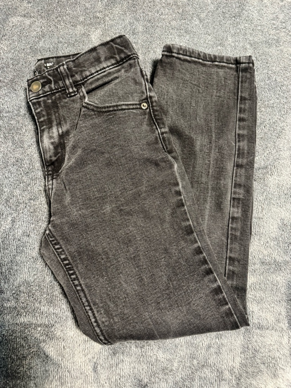 High-Rise Black Wash Skinny Jeans